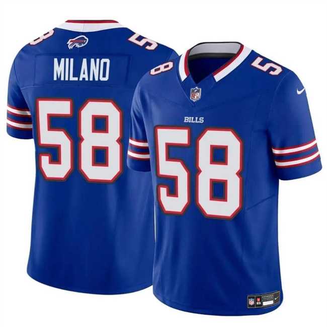 Men & Women & Youth Buffalo Bills #58 Matt Milano Royal 2024 F.U.S.E. Vapor Untouchable Limited Stitched Football Jersey,We sell and wholesale Men & Women & Youth Buffalo Bills #58 Matt Milano Royal 2024 F.U.S.E. Vapor Untouchable Limited Stitched Football Jersey on line form chian!